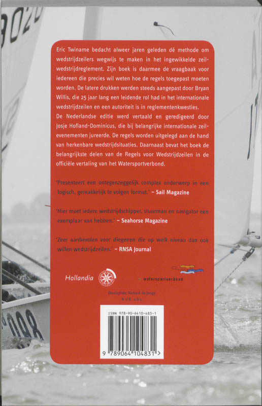 Achterkant van Regels wedstrijdzeilen 2009-2012
