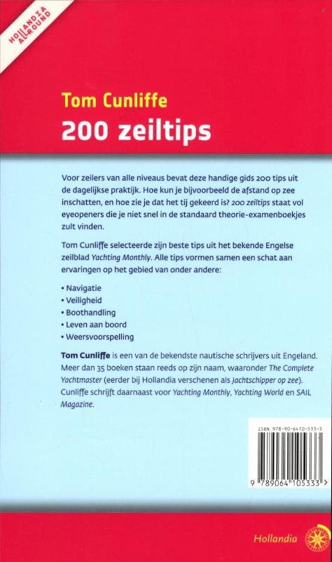 Achterkant van 200 zeiltips