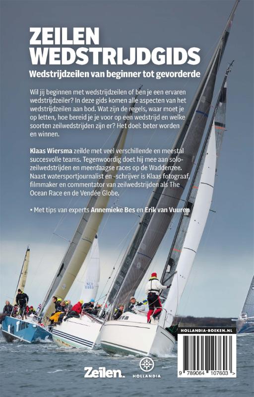 Achterkant van Zeilen wedstrijdgids