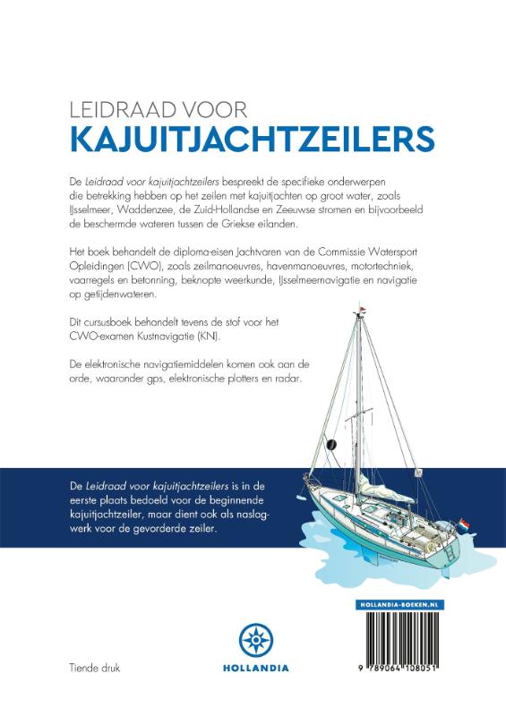 Achterkant van Leidraad voor kajuitjachtzeilers