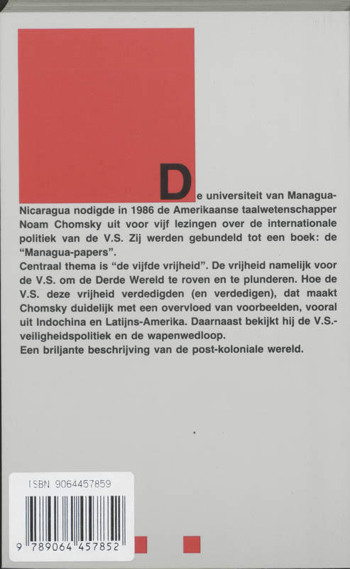 Achterkant van Over ideologie en macht