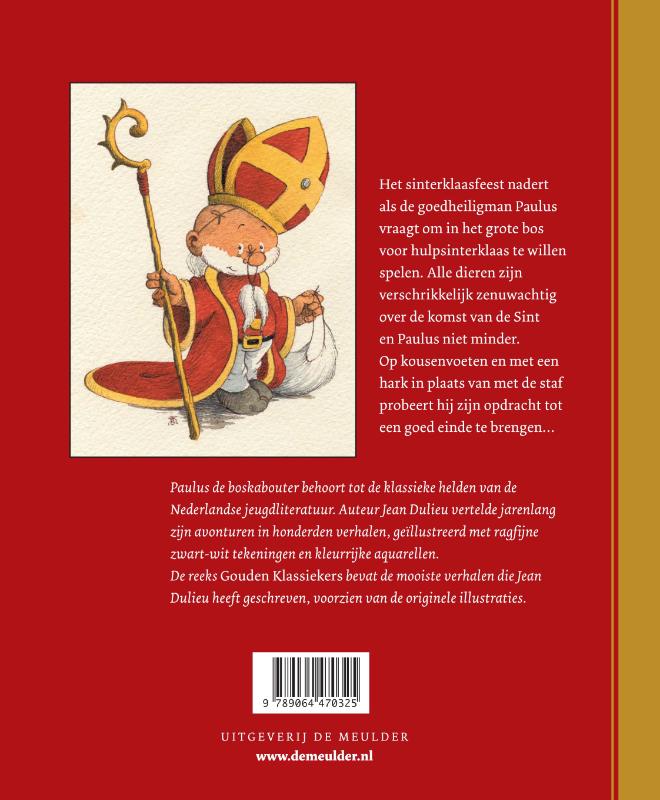 Achterkant van Paulus de hulpsinterklaas