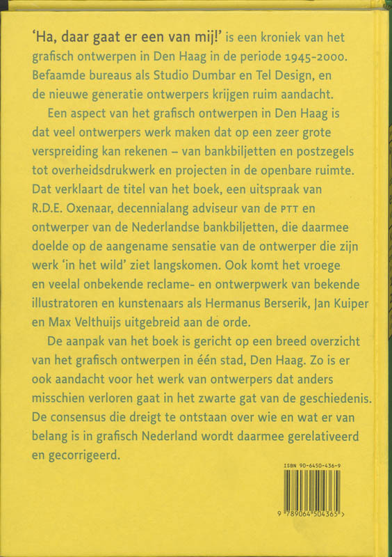 Achterkant van Ha, daar gaat er een van mij!