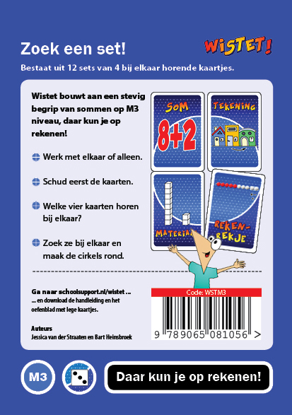 Achterkant van Zoek een set