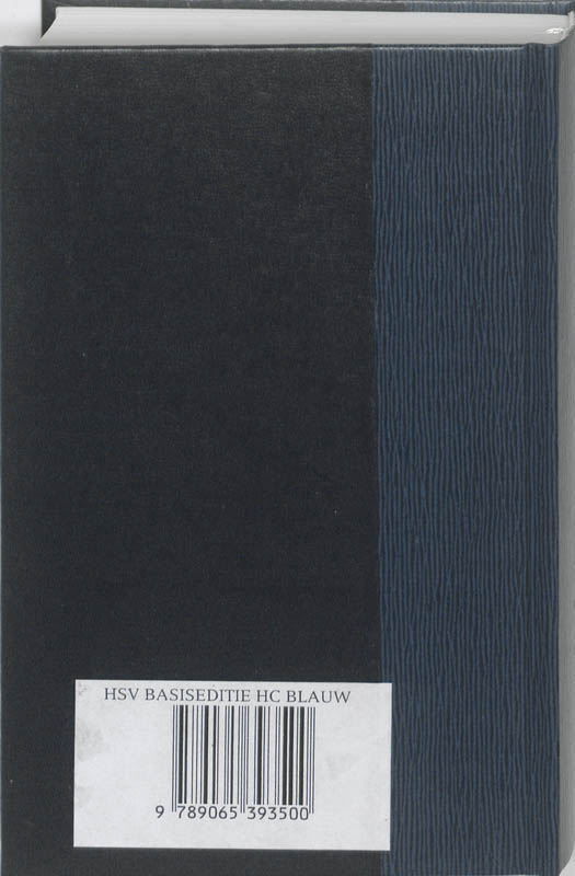 Achterkant van Bijbel HSV 12x18 hc Blauw