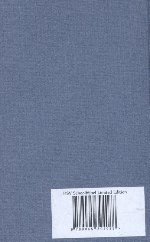 Achterkant van Bijbel Psalmen Herziene Statenvertaling