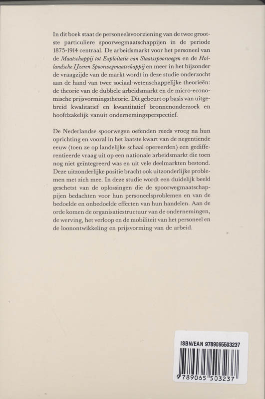 Achterkant van Eene soort van dynastie van spoorwegbeambten