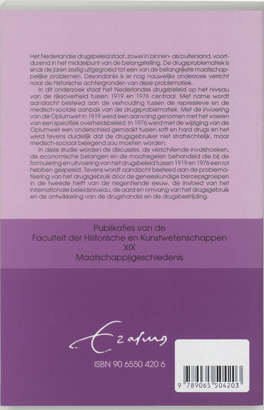 Achterkant van Tussen patient en delinquent (Between patient and delinquent