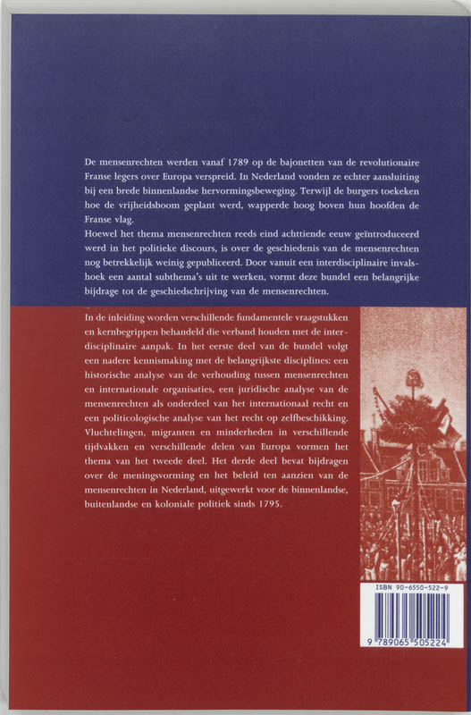 Achterkant van Geschiedenis van de mensenrechten