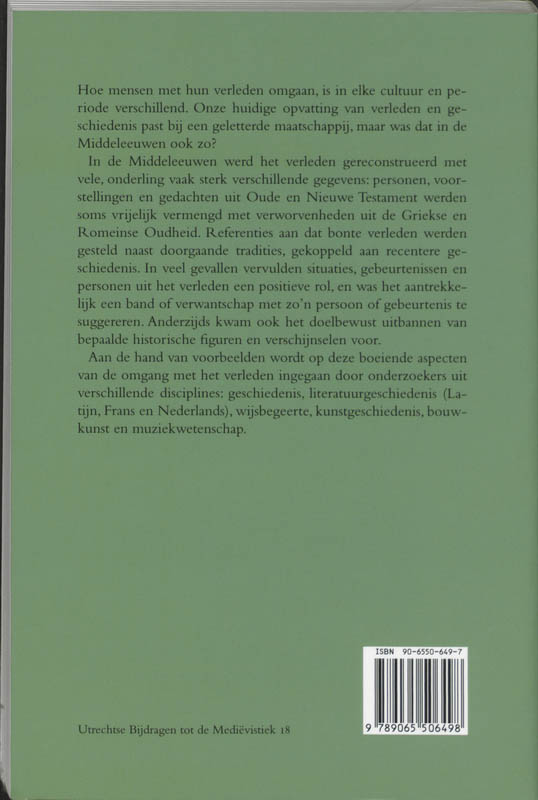 Achterkant van Omgang met het verleden