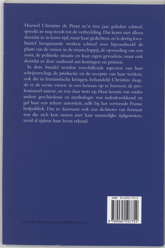 Achterkant van Christine de Pizan
