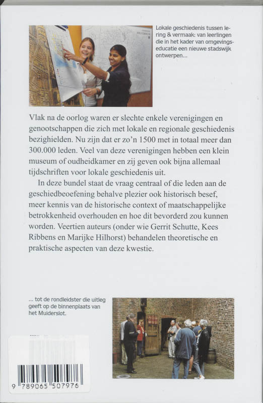 Achterkant van Lokale geschiedenis tussen lering & vermaak