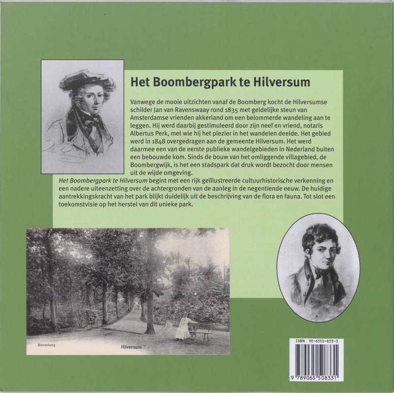 Achterkant van Het Boombergpark te Hilversum