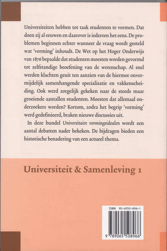 Achterkant van Universitaire vormingsidealen