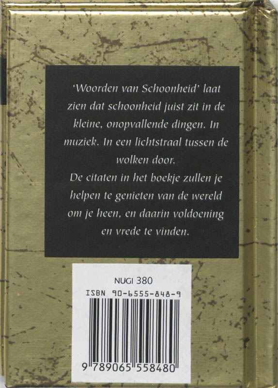 Achterkant van Woorden van schoonheid