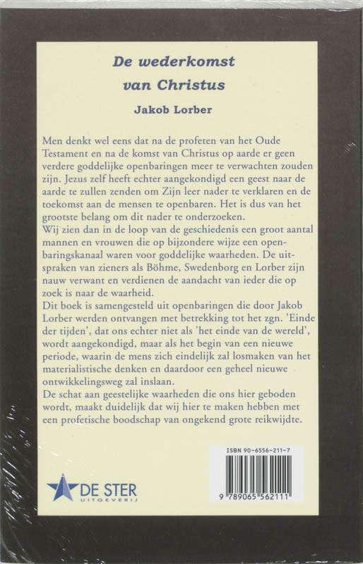 Achterkant van De wederkomst van Christus