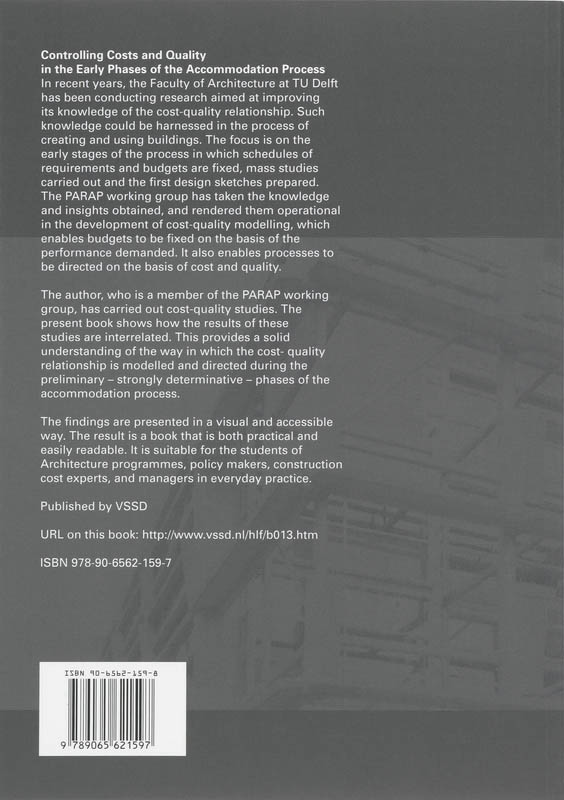 Achterkant van Controlling Costs and Quality