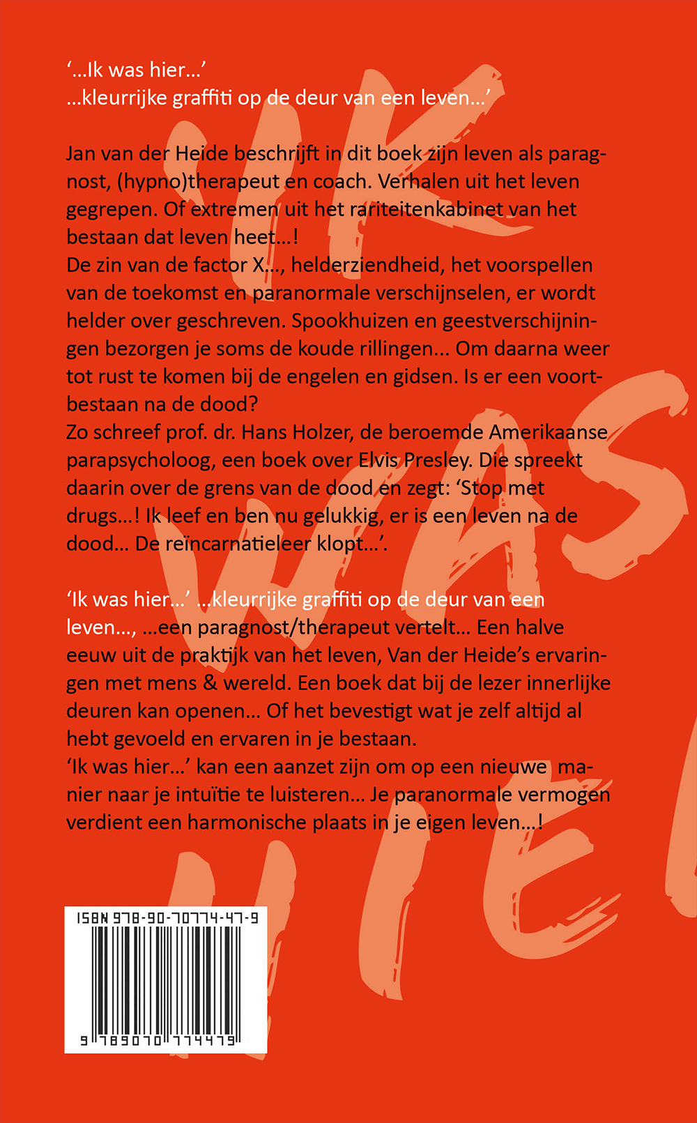 Achterkant van Ik was hier