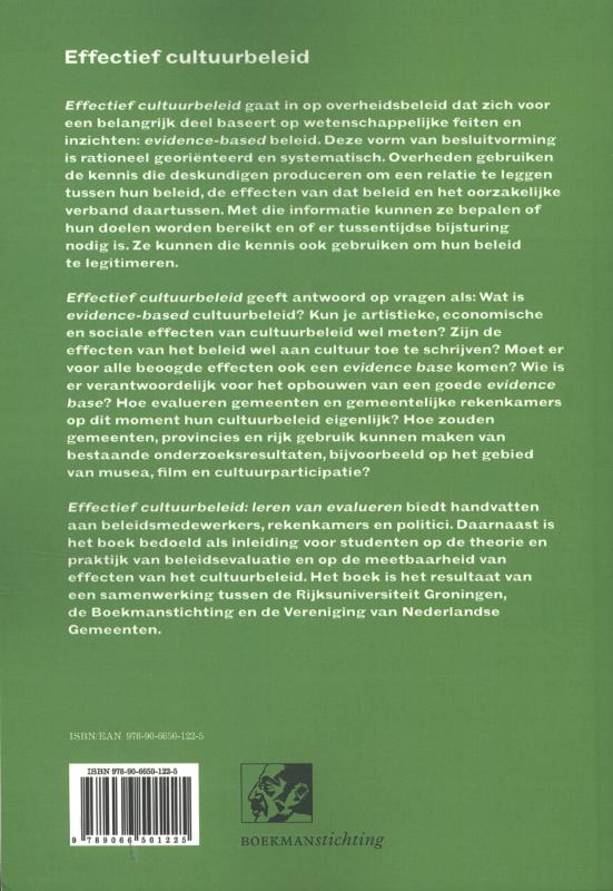Achterkant van effectief cultuurbeleid