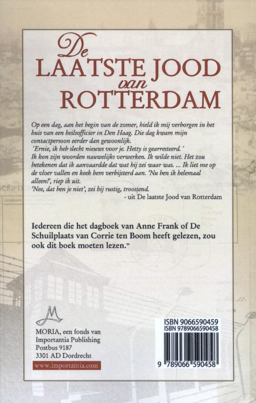 Achterkant van De laatste Jood van Rotterdam