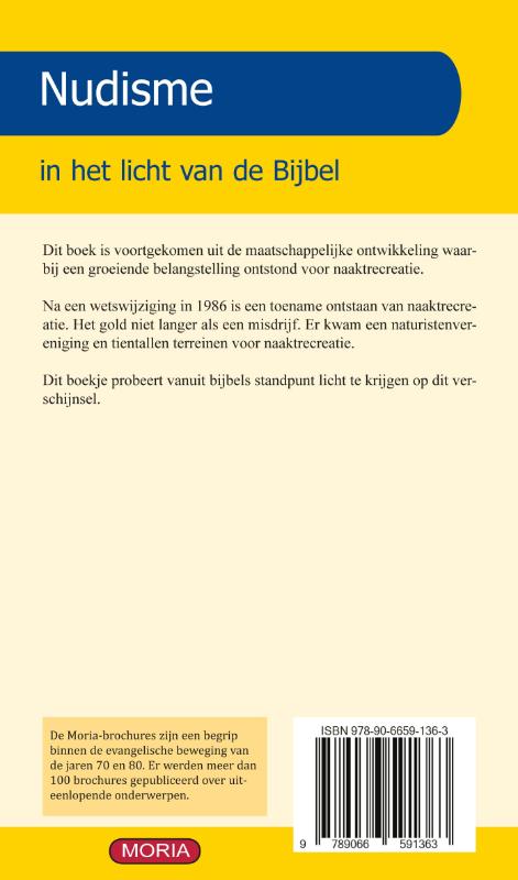 Achterkant van Nudisme in het licht van de bijbel