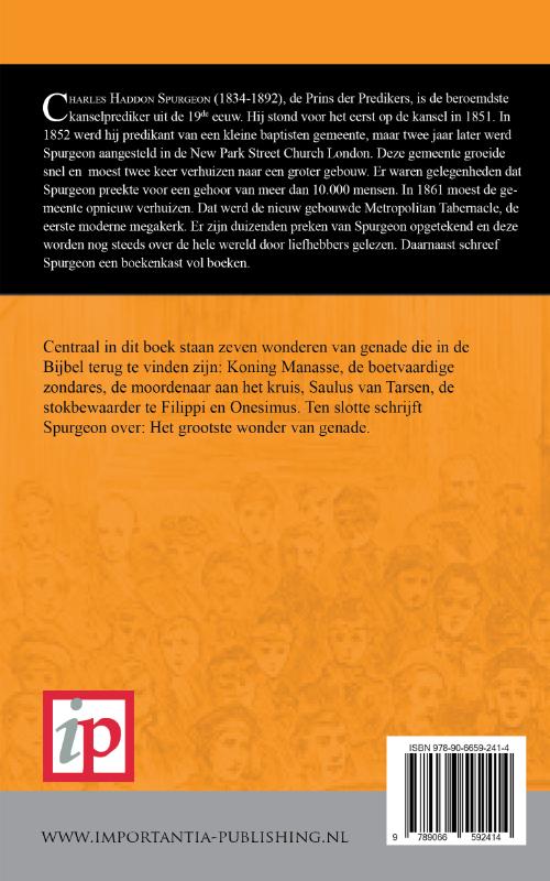 Achterkant van Zeven Wonderen Van Genade