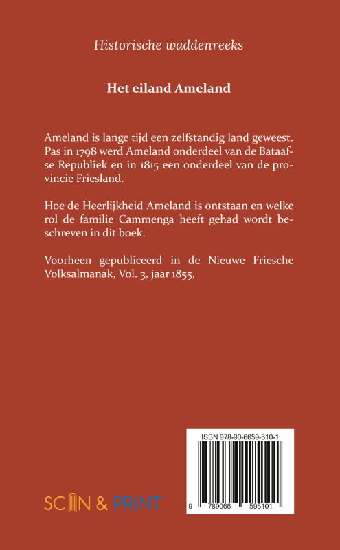 Achterkant van Het eiland Ameland