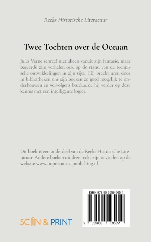 Achterkant van Twee Tochten over de Oceaan