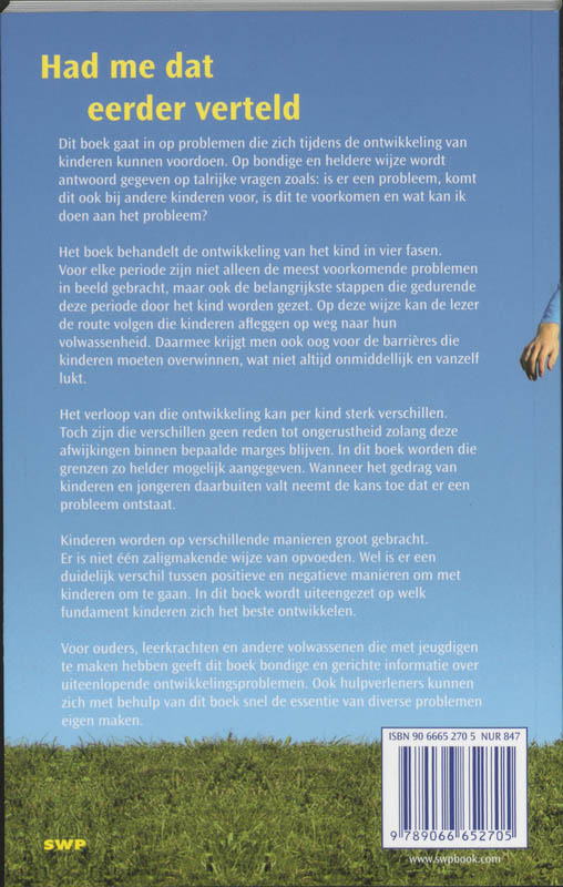 Achterkant van Had me dat eerder verteld