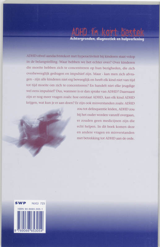 Achterkant van ADHD in kort bestek