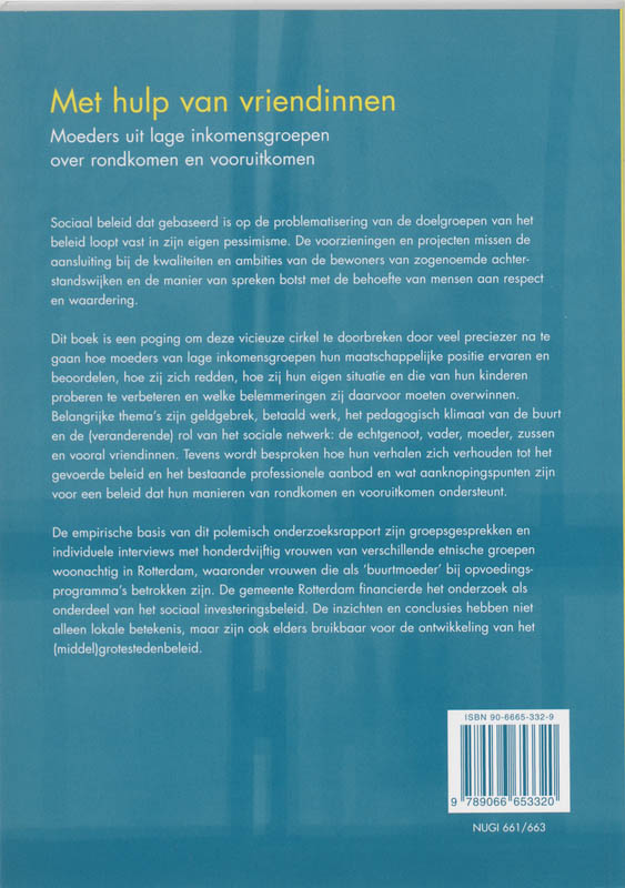 Achterkant van Met hulp van vriendinnen