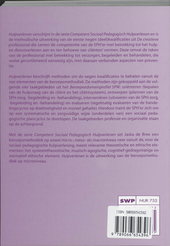 Achterkant van Hulpverlenen