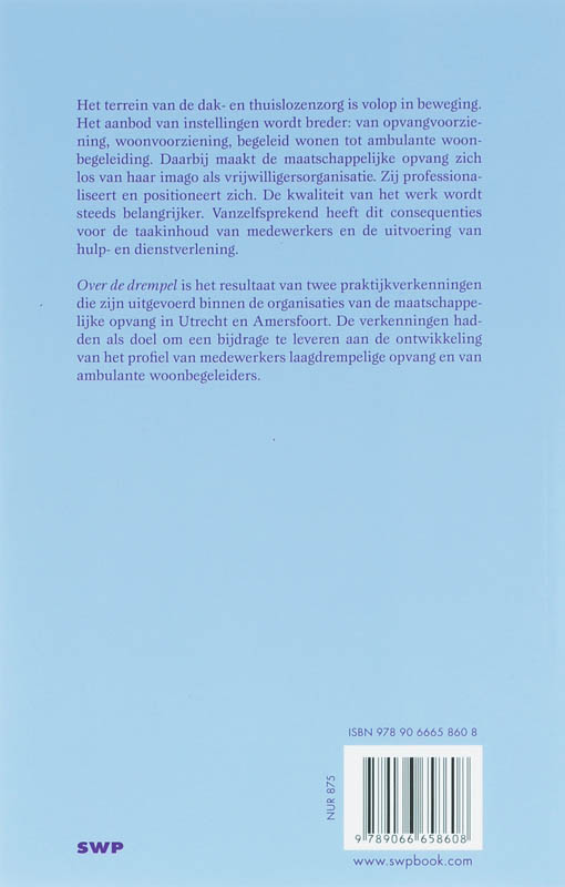 Achterkant van Over de drempel