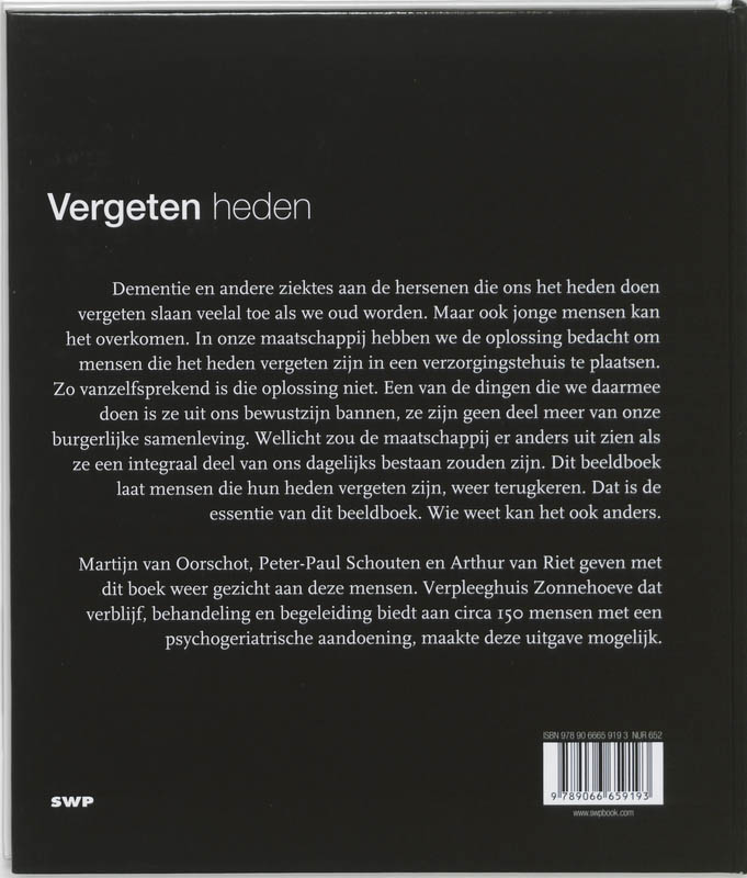 Achterkant van Vergeten heden