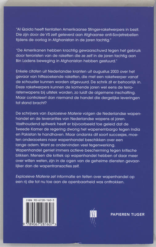 Achterkant van Explosieve materie