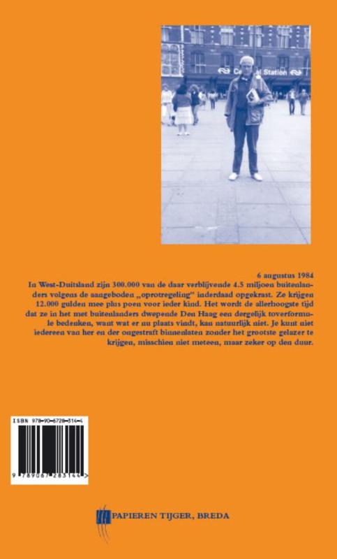 Achterkant van Memoires 1984-B