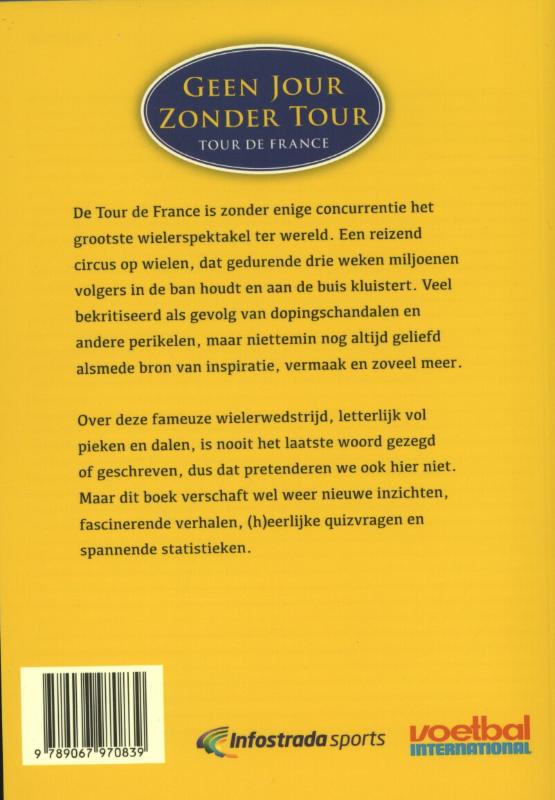 Achterkant van Geen jour zonder tour
