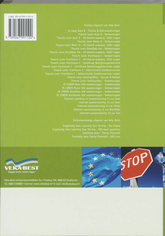 Achterkant van Theorie leren Motor