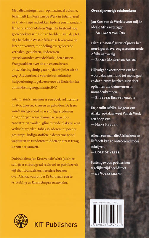 Achterkant van Sahara, stad en savanne