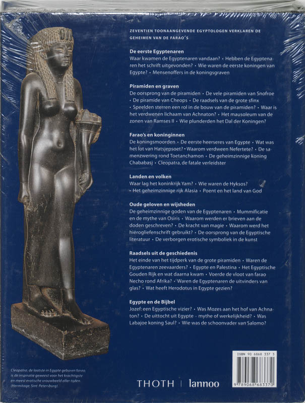 Achterkant van De zeventig beroemdste mysteries van het Oude Egypte