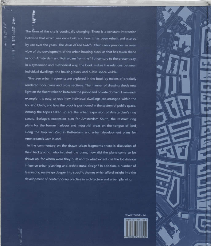 Achterkant van Atlas of the Dutch Urban Block