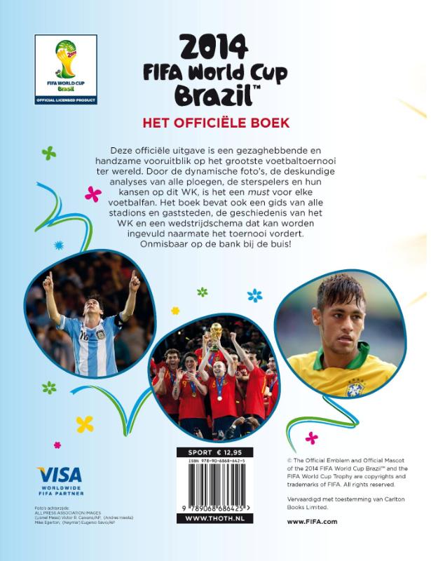 Achterkant van 2014 FIFA World Cup Brazil