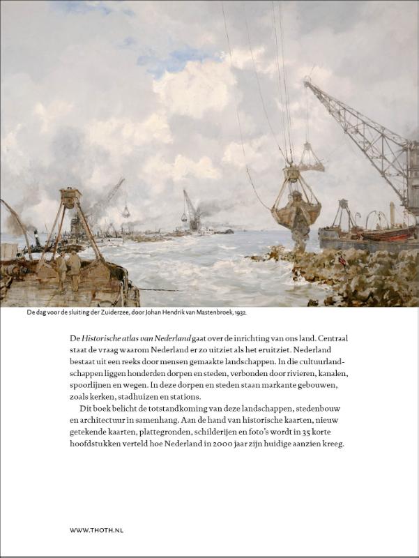 Achterkant van Historische atlas van Nederland