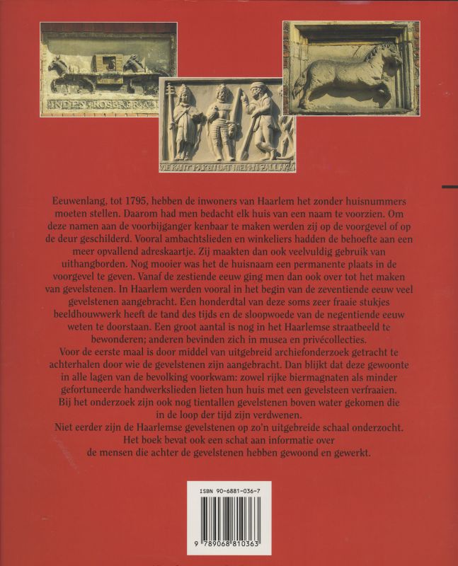 Achterkant van Gevelstenen van Haarlem