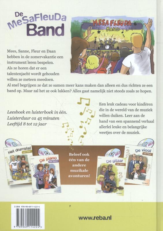 Achterkant van De MeSaFleuDa Band in concert