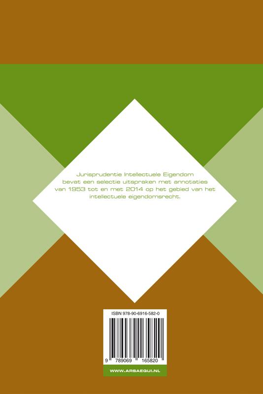 Achterkant van Jurisprudentie intellectuele eigendom 1953-2014
