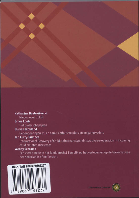 Achterkant van Actuele ontwikkelingen in het familierecht