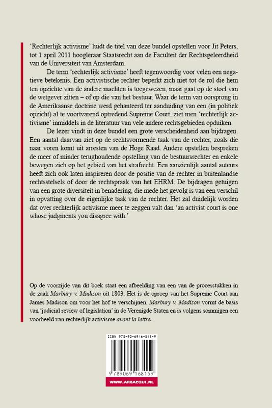 Achterkant van Rechterlijk activisme