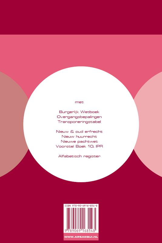 Achterkant van Burgerlijk Wetboek 2010/2011