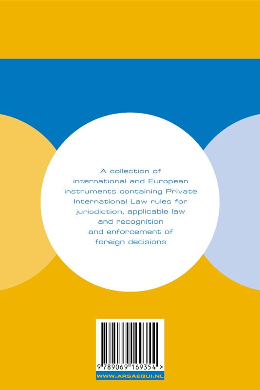 Achterkant van European Private International Law 2012/2014